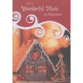 thumbnail image 1 of Designer Greetings Gingerbread House, Gingerbread Tree and Glitter Swirls Christmas Card for Mom, 1 of 2