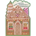 thumbnail image 1 of Designer Greetings Gingerbread People Looking Out of Gingerbread House Windows Die Cut Z Fold Christmas Card for Grandmother and Grandfather, 1 of 2