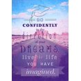 thumbnail image 1 of Designer Greetings Go Confidently Thoreau Quote : Desert Road : Rock Formation Graduation Congratulations Card, 1 of 2