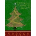 thumbnail image 1 of Designer Greetings Gold Foil 3D Tip On Tree, Gold Ribbon, Red Sequins on Green Hand Decorated Keepsake Your 1st : First Christmas Together Christmas Card, 1 of 2
