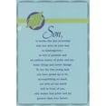thumbnail image 1 of Designer Greetings Green Grad Cap on Blue Circle Graduation Congratulations Card for Son, 1 of 2