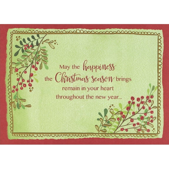 Designer Greetings Happiness the Christmas Season Brings Box of 18 Christmas Cards
