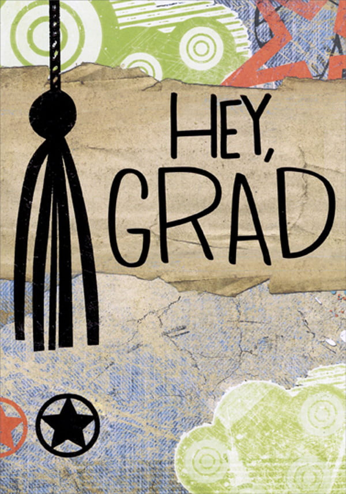 Designer Greetings Hey Grad : Shiny Black Tassel High School Graduation ...