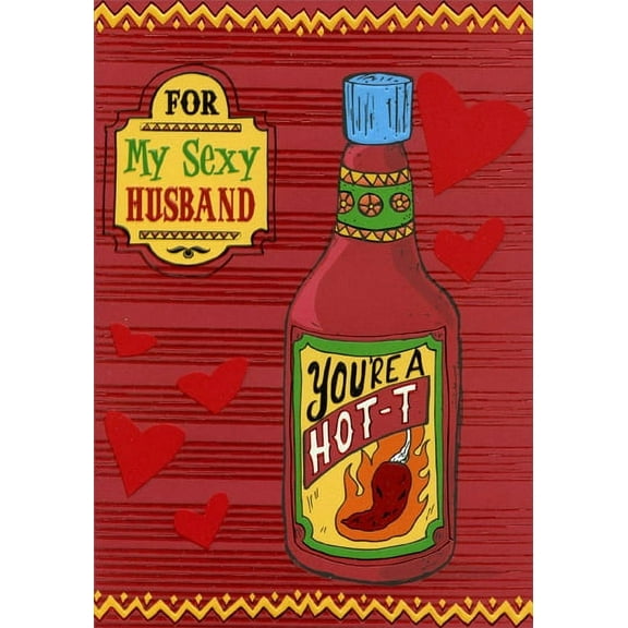 Designer Greetings Hot Sauce: Husband Valentine's Day Card