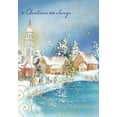 thumbnail image 1 of Designer Greetings Lakeside Town Christmas Card (1 card/1 envelope), 1 of 2