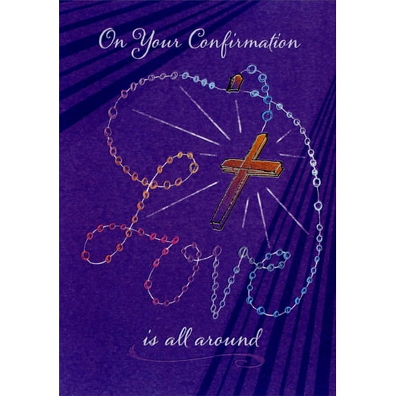 Designer Greetings Love Rosary Confirmation Card