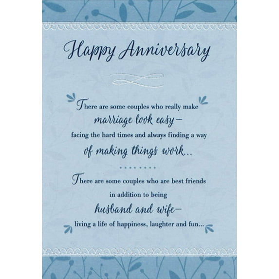 Designer Greetings Make Marriage Look Easy Wedding : Marriage Anniversary Congratulations Card for Couple