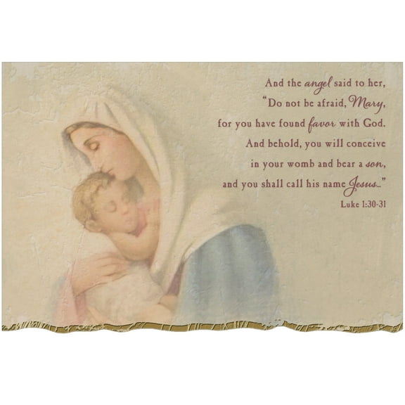 Designer Greetings Mary and Baby Jesus: And The Angel Said Box of 18 Religious Christmas Cards
