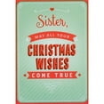 thumbnail image 1 of Designer Greetings May All Your Christmas Wishes Come True on Light Green Humorous / Funny 3D Pop Up Christmas Card for Sister, 1 of 2
