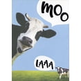 thumbnail image 1 of Designer Greetings Moo Laaa Cows Funny / Humorous Birthday Card, 1 of 2