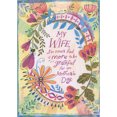 thumbnail image 1 of Designer Greetings More To Be Grateful For: White 3D Oval Banner with Floral Border, Pink Bow, Sequins Hand Decorated Mother's Day Card for Wife, 1 of 2