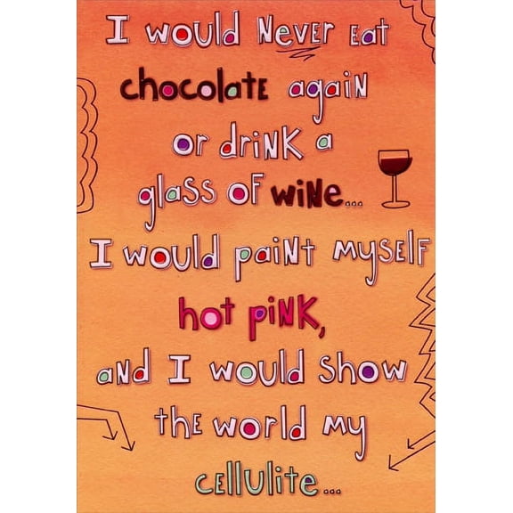 Designer Greetings Never Eat Chocolate Again: Fight Breast Cancer Support Card