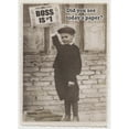 thumbnail image 1 of Designer Greetings Newspaper Boy: Did You See Today's Paper Humorous / Funny Boss's Day Card from All of Us, 1 of 2