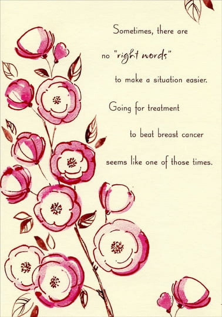 Designer Greetings No Right Words: Fight Breast Cancer Support