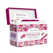 Designer Greetings All Occasion Greeting Card Assortment 24 Cards with Envelopes in a Keepsake Floral Organizer Box Birthday Thank You New Baby Anniversary Sympathy Get Well Blank