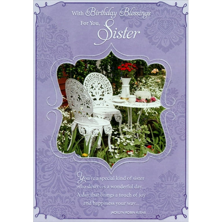 https://i5.walmartimages.com/seo/Designer-Greetings-Ornate-White-Table-and-Chairs-in-Lush-Garden-on-Purple-Inspirational-Birthday-Card-for-Sister_6cffcd17-9383-4303-89e9-5032c6d85e56.a7c82f27ff12597602282eadb393586f.jpeg?odnHeight=768&odnWidth=768&odnBg=FFFFFF