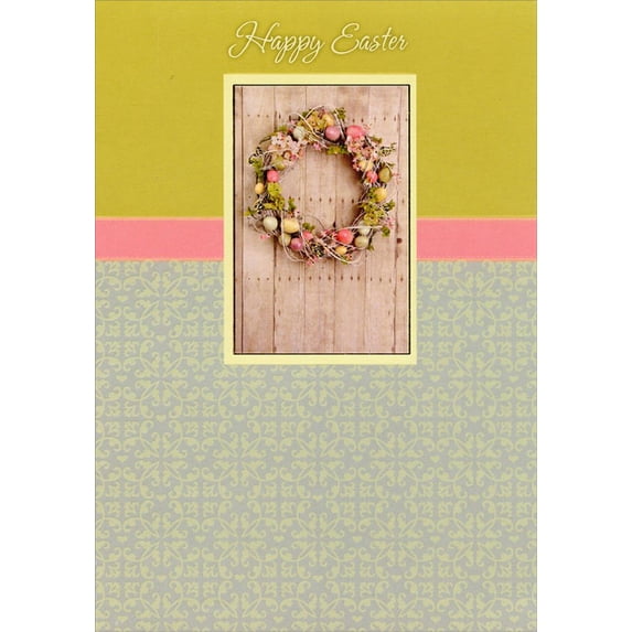 Designer Greetings Pastel Wreath Easter Card