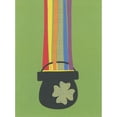 thumbnail image 1 of Designer Greetings Patterned Rainbow Over Black Pot with Four Leaf Clover St. Patrick's Day Card, 1 of 2