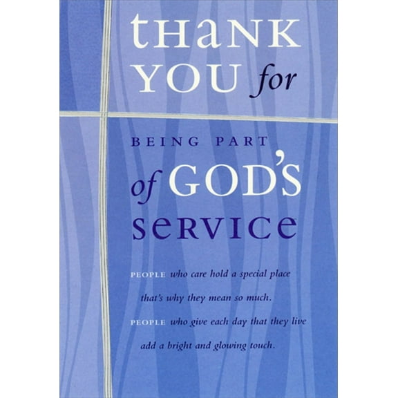 Designer Greetings People Who Care : People Who Give : Part of God's Service Clergy Appreciation Day Card