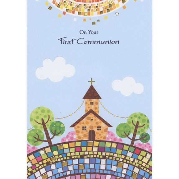 Congratulations on Your First Communion Greeting Card w/Envelope
