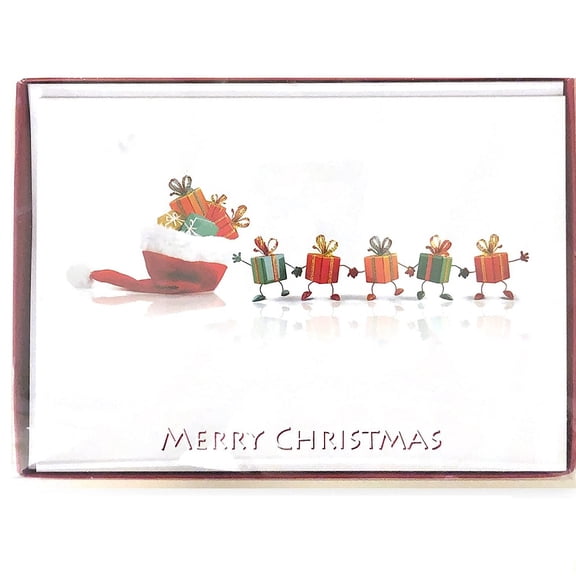 Designer Greetings Red Farm 18 Gift Parade Holiday Cards and Envelopes