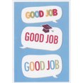 thumbnail image 1 of Designer Greetings Repeated Good Job Talk Bubbles on Light Blue 3D Spring Activated Pop Out College Graduation Congratulations Card, 1 of 2