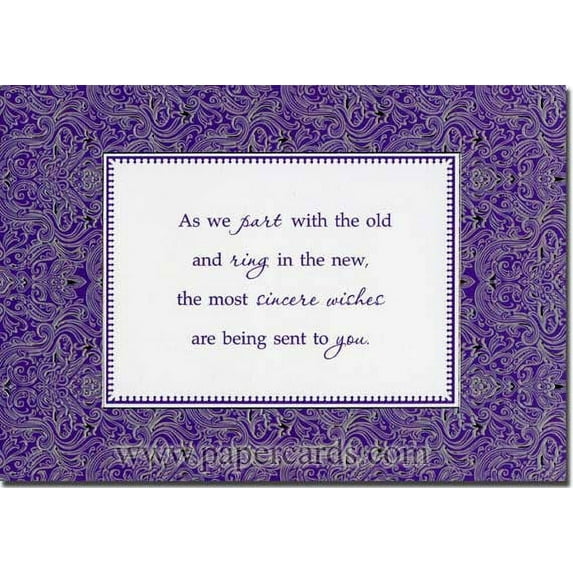 Designer Greetings Ring in the New New Year Card (1 card/1 envelope)