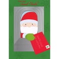 thumbnail image 1 of Designer Greetings Santa Looking Into Mailbox and Placing Letter Inside It Christmas Card from Secret Santa, 1 of 2
