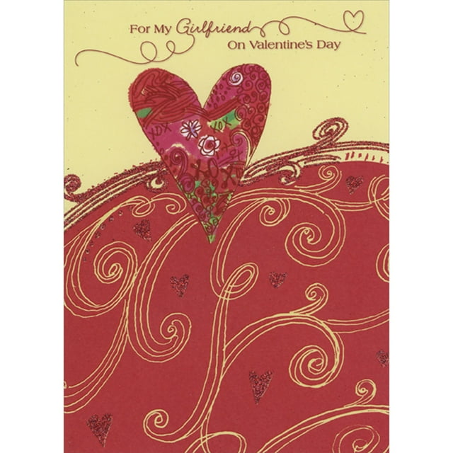 Girlfriend Valentine's Day Greeting Card w/Envelope