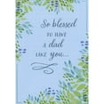 thumbnail image 1 of Designer Greetings So Blessed to Have a Dad Like You: Green Foil and Blue Leaves on Light Blue Religious Father's Day Card, 1 of 2