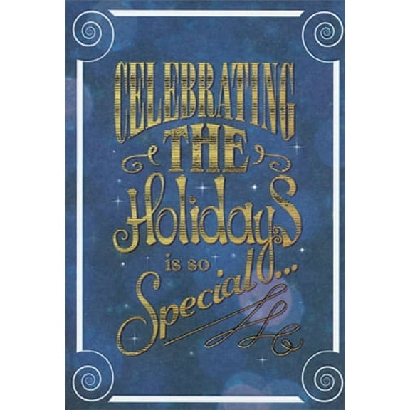 Designer Greetings So Special on Blue - Package of 8 Christmas Thank You Notes