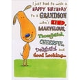 thumbnail image 1 of Designer Greetings Standing Dog: Kind, Marvelous, Thoughtful Funny / Humorous Birthday Card for Grandson, 1 of 2