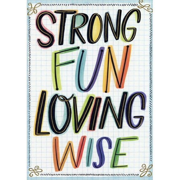 Designer Greetings Strong - Fun Loving - Wise : Thinking of You Father's Day Card