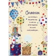 thumbnail image 1 of Designer Greetings The Perfect Day: Balloons and Gifts Birthday Card for Grandson, 1 of 2