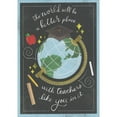 thumbnail image 1 of Designer Greetings The World Will Be a Better Place with Teachers Like You Graduation Congratulations Card for New Teacher, 1 of 2