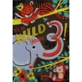 thumbnail image 1 of Designer Greetings Tiger, Elephant and Monkey 3D Lenticular Motion Age 3 / 3rd Birthday Card, 1 of 2