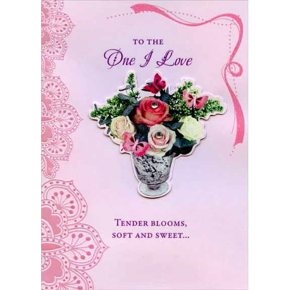 Designer Greetings Tip On Blooms with Gems Handmade: One I Love Designer Boutique Mother's Day Card