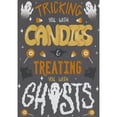 thumbnail image 1 of Designer Greetings Tricking You with Candies and Treating You with Ghosts Halloween Card, 1 of 2