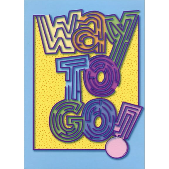 Designer Greetings Way to Go Congratulations Card for Kids / Children