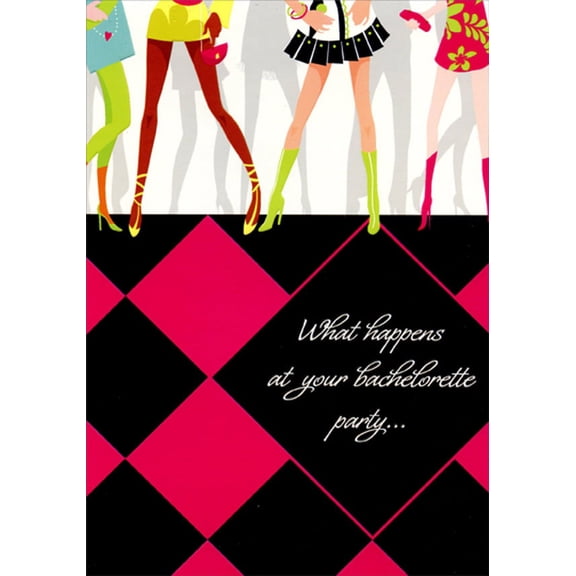 Designer Greetings What Happens Bachelorette Party Card