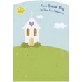 thumbnail image 1 of Designer Greetings White Church with Die Cut Heart 1st / First Communion Card for Boy, 1 of 2