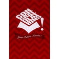 thumbnail image 1 of Designer Greetings White Congratulations Text Grad Cap : Red Chevrons Graduation Congratulations Card, 1 of 2