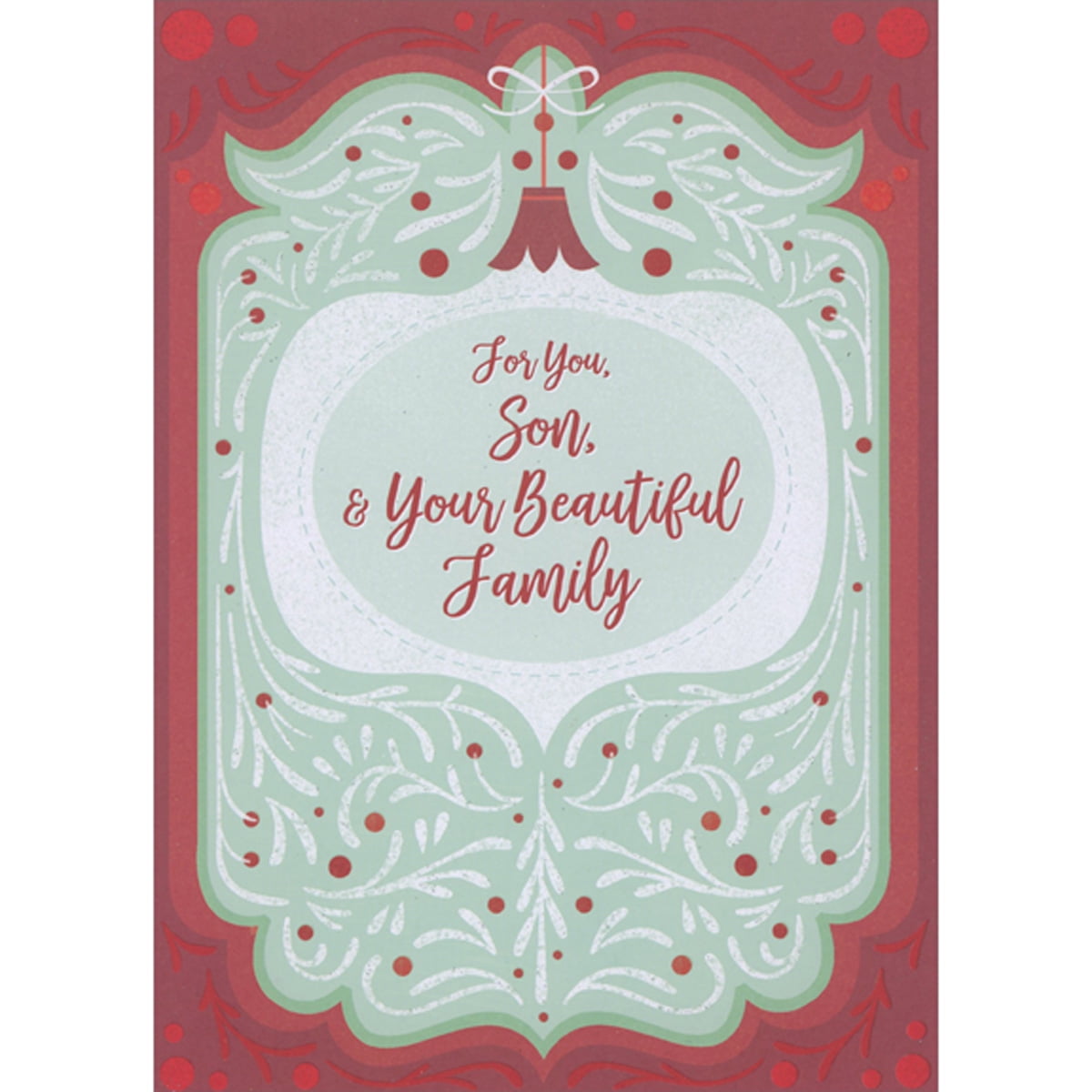 Designer Greetings Religious Father's Day Card - Swirling Green Field Forest Mountain Inspirational