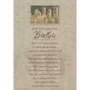 Designer Greetings Why God Created Brothers Religious Birthday Card for Brother