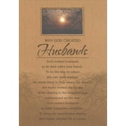 Designer Greetings Why God Created Husbands Die Cut Window Religious Birthday Card