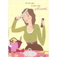 thumbnail image 1 of Designer Greetings Woman Curling Hair : A Lot of Work Funny : Humorous Feminine Birthday Card for Her : Woman : Women, 1 of 2
