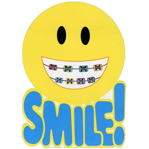 Designer Greetings Yellow Smiley with Braces Congratulations Card for Kids