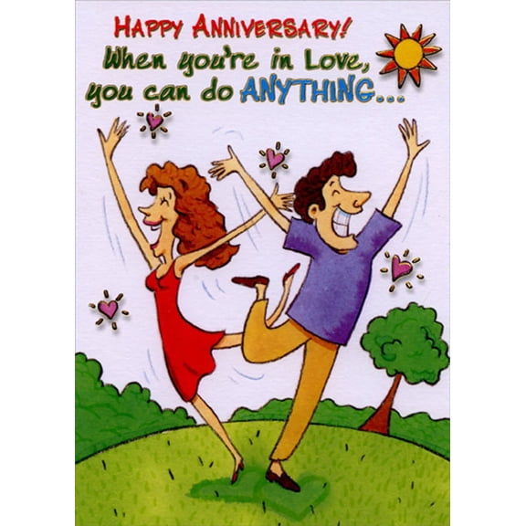 Designer Greetings You Can Do Anything Funny / Humorous Wedding Anniversary Congratulations Card