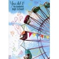 thumbnail image 1 of Designer Greetings You Did It : Amusement Park Ride High School Graduation Congratulations Card, 1 of 2