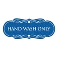 thumbnail image 1 of Designer Hand Wash Only Sign(Blue) - Small, 1 of 6